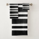 Search for black and white striped bath towels Elegant