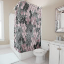 Search for black and blush pink shower curtains Pattern
