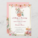 Search for baby is brewing tea invitations Romantic teapot teacup china