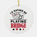 Search for playing christmas tree decorations bridge