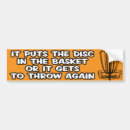 Search for disc bumper stickers Frisbee
