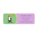 Search for funny bird return address labels Cute