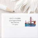Search for san francisco return address labels Golden gate bridge