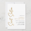 Search for white sweet 16 invitations White and gold