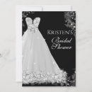 Search for white dress bridal shower invitations Sparkle