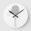Search for tennis racket clocks Illustration