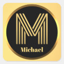 Search for gold letter m stickers Initial