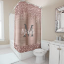 Search for pink glitter shower curtains Monogrammed
