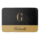 Search for gold bath mats Black