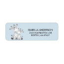 Search for blue giraffe return address labels Baby shower