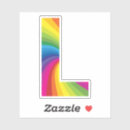 Search for rainbow letters stickers Cute