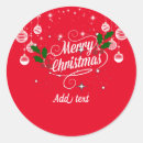 Search for ornamental design stickers Merry christmas