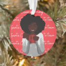 Search for black santa christmas tree decorations Afro