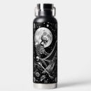 Search for music water bottles Black and white