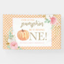 Search for pumpkin birthday banners Floral