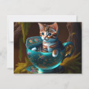 Search for blue cats postcards Artistic