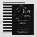 Search for cheers to the new year invitations Black