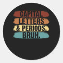 Search for round letter stickers English