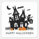 Search for haunted house stickers Trick or treat