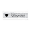 Search for silver graduation return address labels Chic