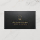 Search for catering business cards Black
