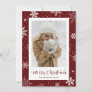 Search for burlap christmas cards Red