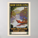 Search for new zealand travel posters Classic travel illustration