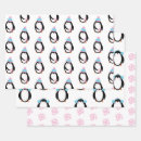 Search for pink penguin wrapping paper Winter