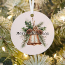 Search for gold bell christmas tree decorations White