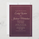 Search for elegant winter wedding invitations Burgundy