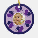 Search for purple heart christmas tree decorations Violet