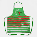 Search for naughty and nice aprons Candy cane