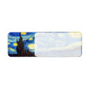 Search for starry night return address labels Van gogh
