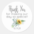 Search for rustic sunflowers wedding stickers Eucalyptus