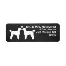 Search for white poodle return address labels Pets