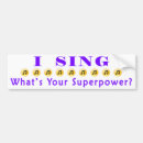 Search for singing bumper stickers Song