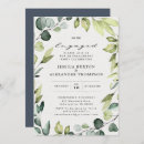 Search for eucalyptus engagement party invitations Calligraphy