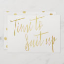 Search for time to suit up invitations Chic