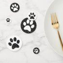 Search for paw print confetti Black