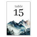 Search for mountain wedding table cards Elegant