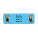 Search for comical return address labels Dog