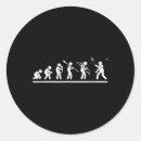 Search for funny evolution stickers Favourite hobby badminton