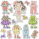 Search for paper dolls stickers Girl