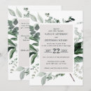 Search for sage green and navy blue wedding invitations Botanical