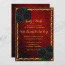 Search for gothic red and black wedding invitations Hallowedding