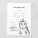 Search for owl 1st birthday invitations Animals