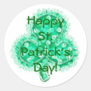 Search for happy st patrick stickers Clover