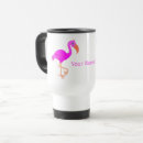 Search for pink flamingo travel mugs Cartoon