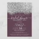 Search for silver glitter bridal shower invitations Sparkly sparkles