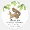 Search for squirrel thank you stickers Watercolor